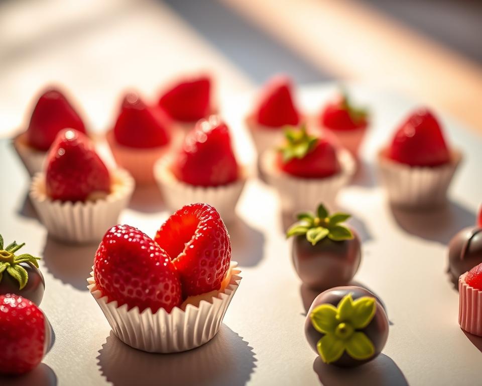 mini desserts strawberries